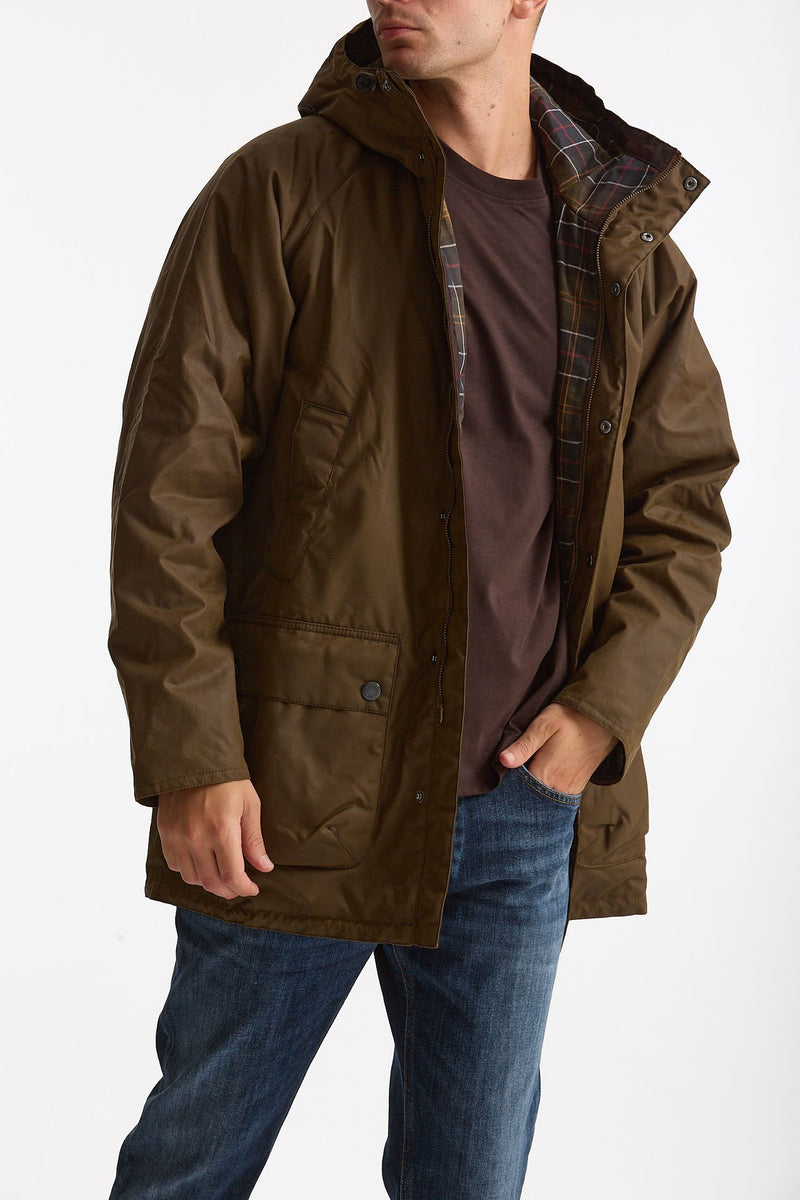 Parka BEDALE WAX PARKA in cotone cerato brown men Barbour - 5