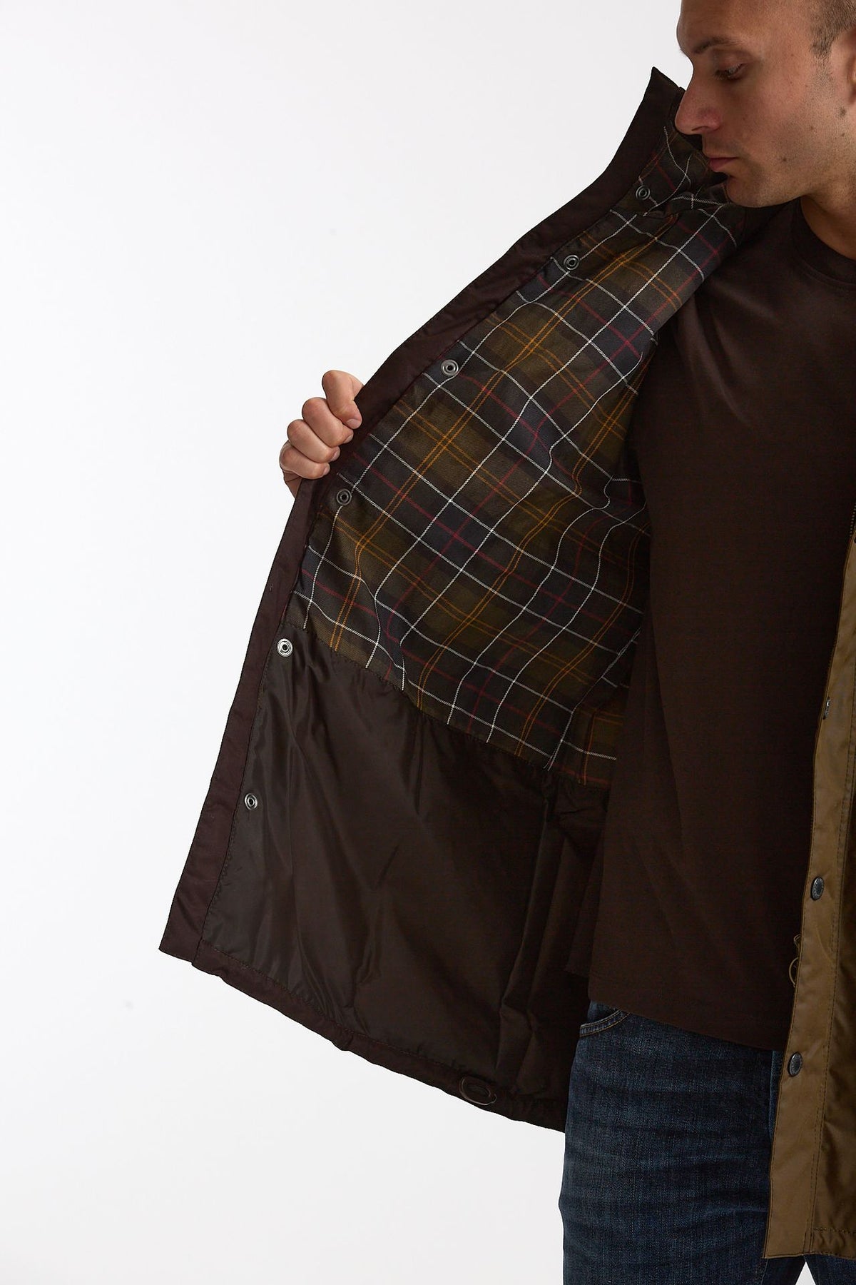 Parka BEDALE WAX PARKA in cotone cerato brown men Barbour - 6