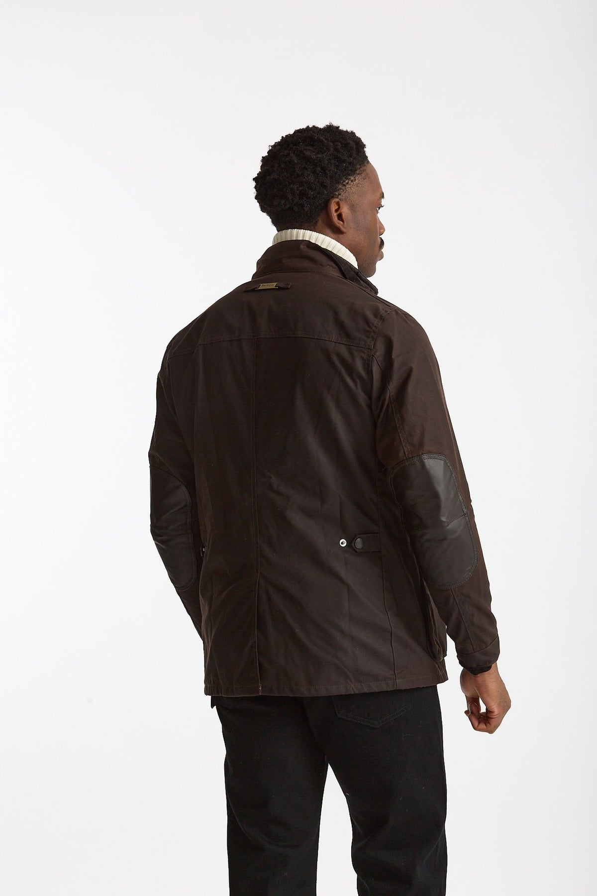 Field jacket OGSTON WAX JACKET in cotone cerato marrone scuro men Barbour - 3