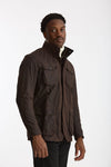 Field jacket OGSTON WAX JACKET in cotone cerato marrone scuro men Barbour - 4