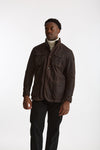 Field jacket OGSTON WAX JACKET in cotone cerato marrone scuro men Barbour - 5