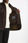 Field jacket OGSTON WAX JACKET in cotone cerato marrone scuro men Barbour - 9