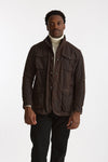 Field jacket OGSTON WAX JACKET in cotone cerato marrone scuro men Barbour - 2