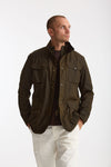 Field jacket OGSTON WAX JACKET in cotone cerato olive men Barbour - 1