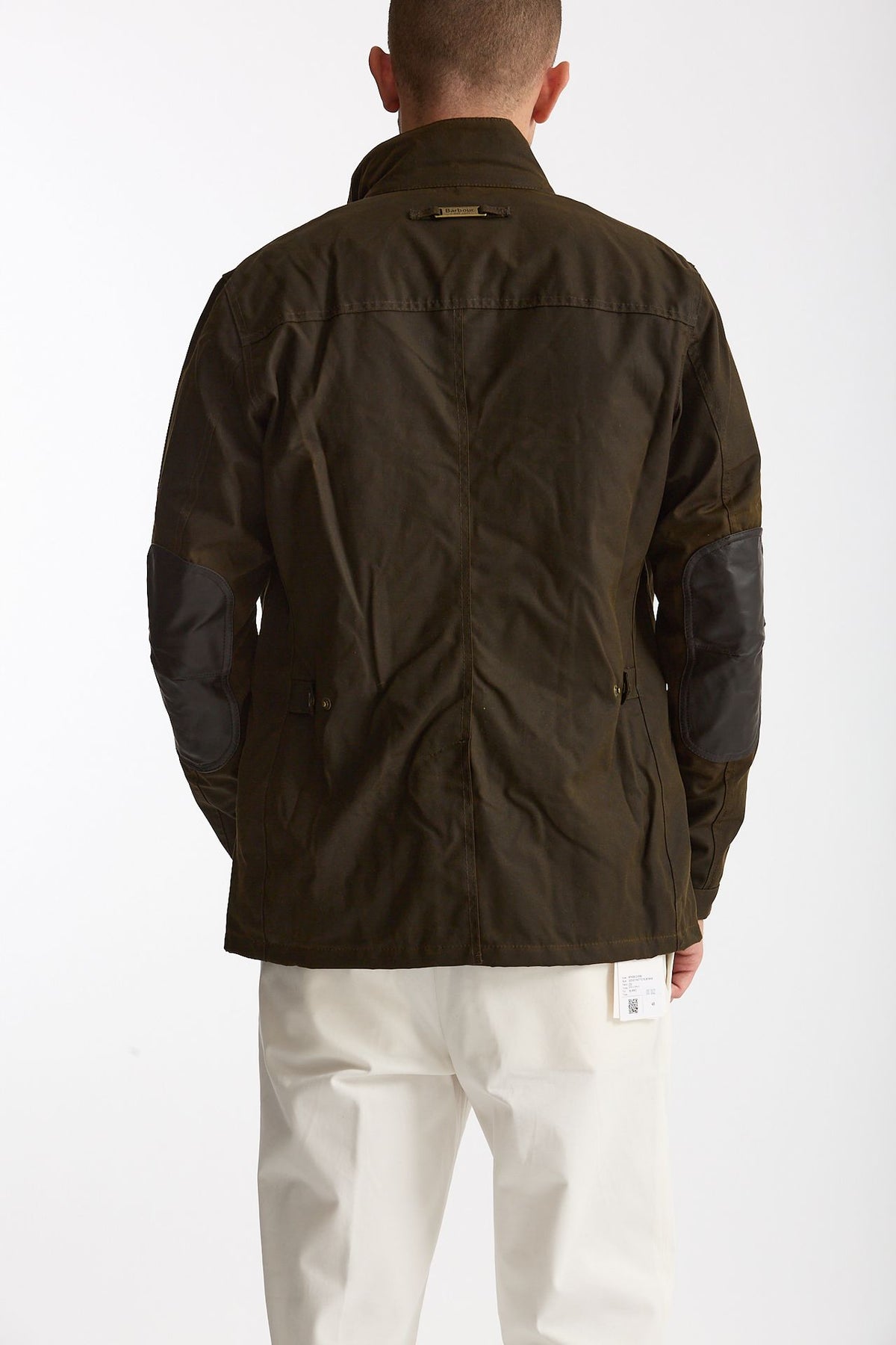 Field jacket OGSTON WAX JACKET in cotone cerato olive men Barbour - 4