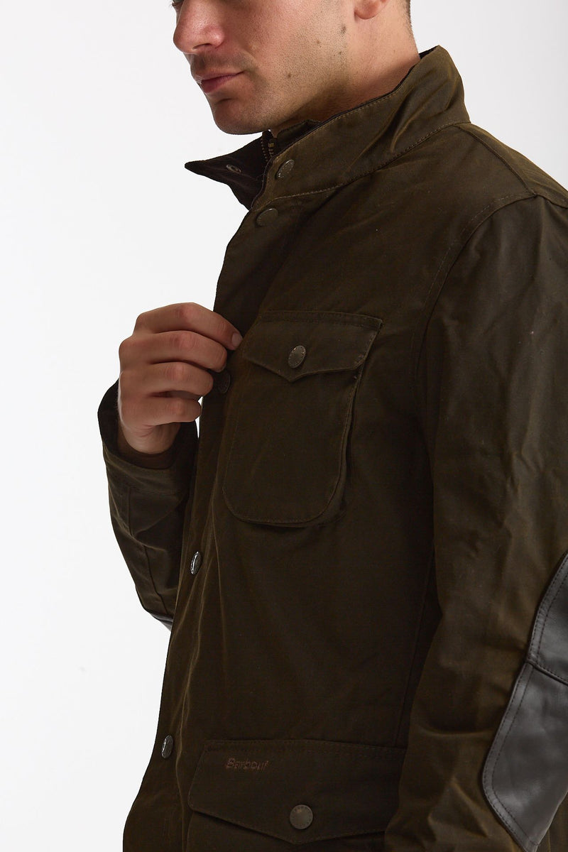 Field jacket OGSTON WAX JACKET in cotone cerato olive men Barbour - 9