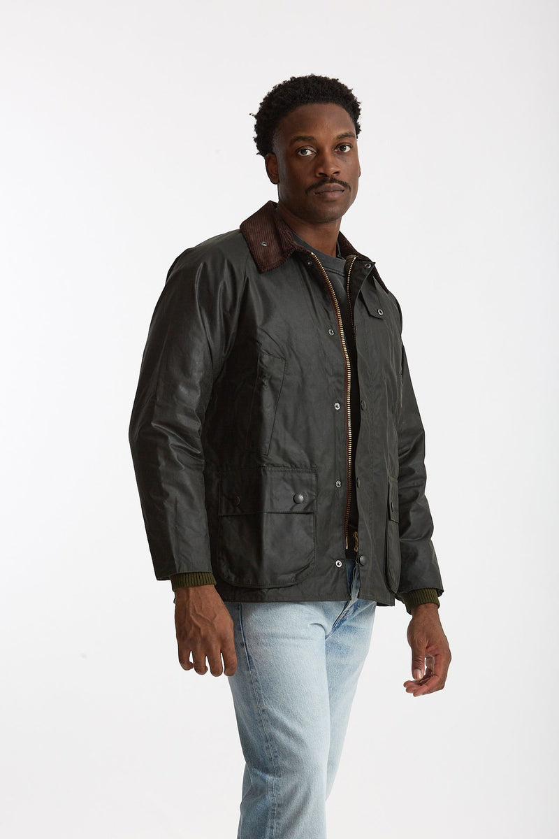 Giacca BEDALE WAX JACKET in cotone cerato sage-verde men Barbour - 4
