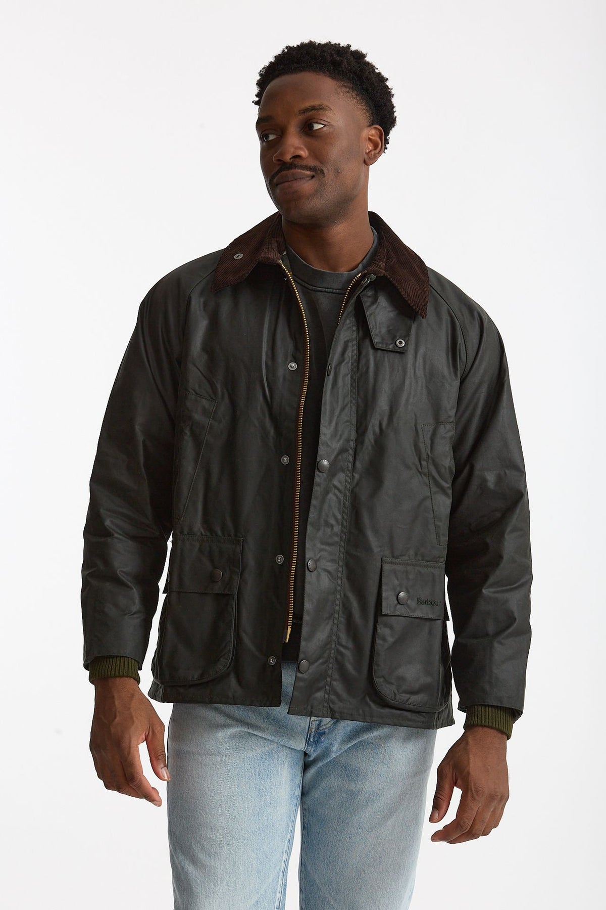 Giacca BEDALE WAX JACKET in cotone cerato sage-verde men Barbour - 2