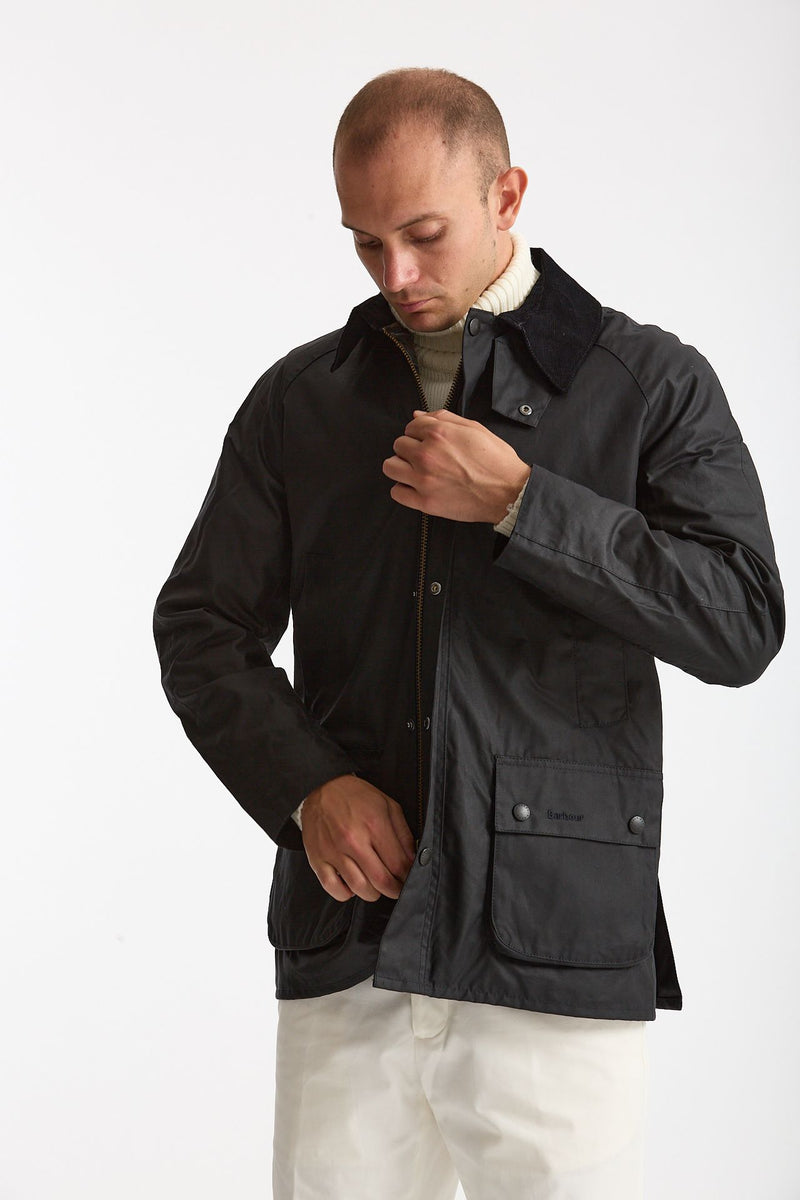 Giacca in cotone ASHBY WAX JACKET cerato blu men Barbour - 1