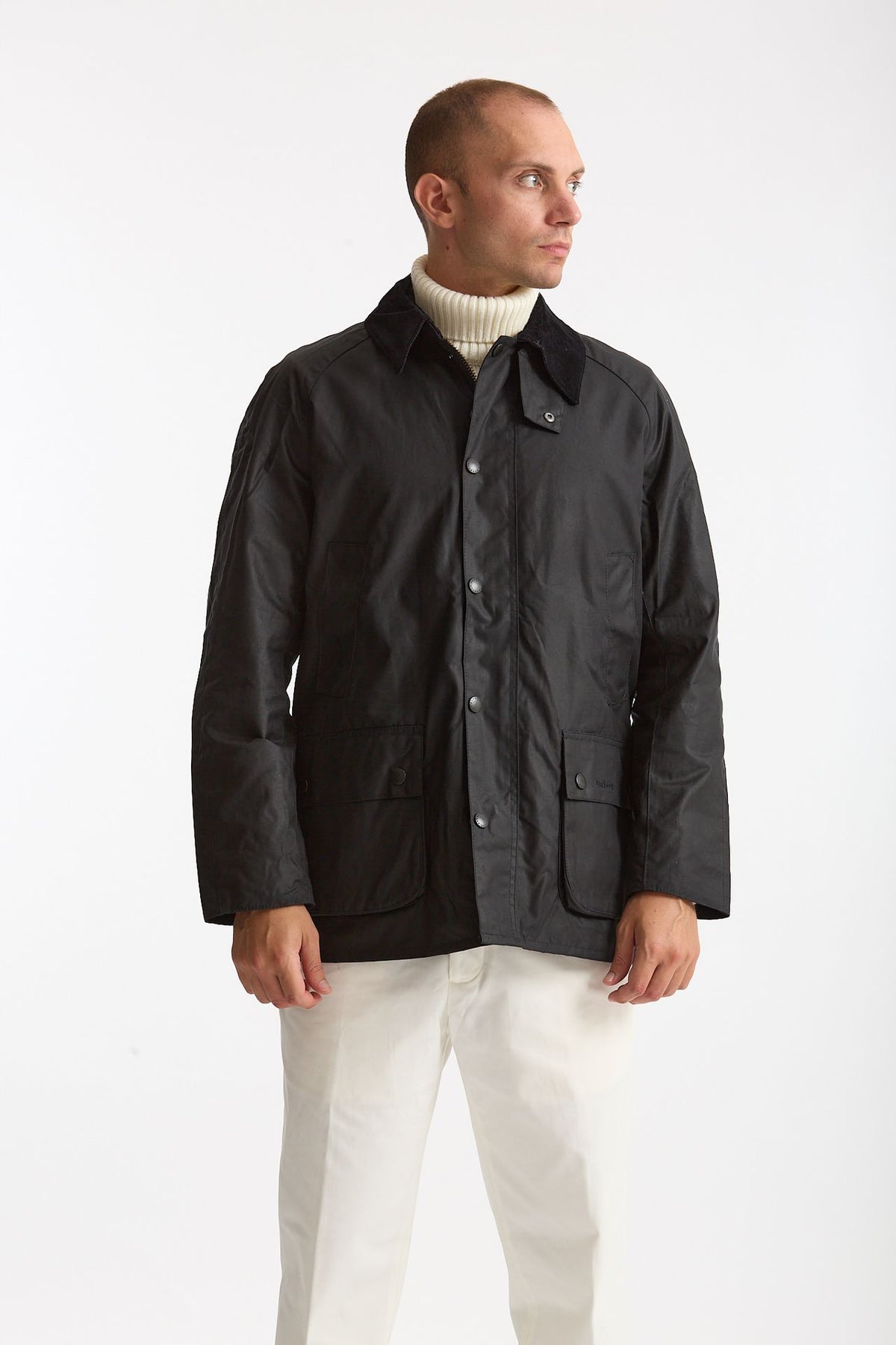 Giacca in cotone ASHBY WAX JACKET cerato blu men Barbour - 6