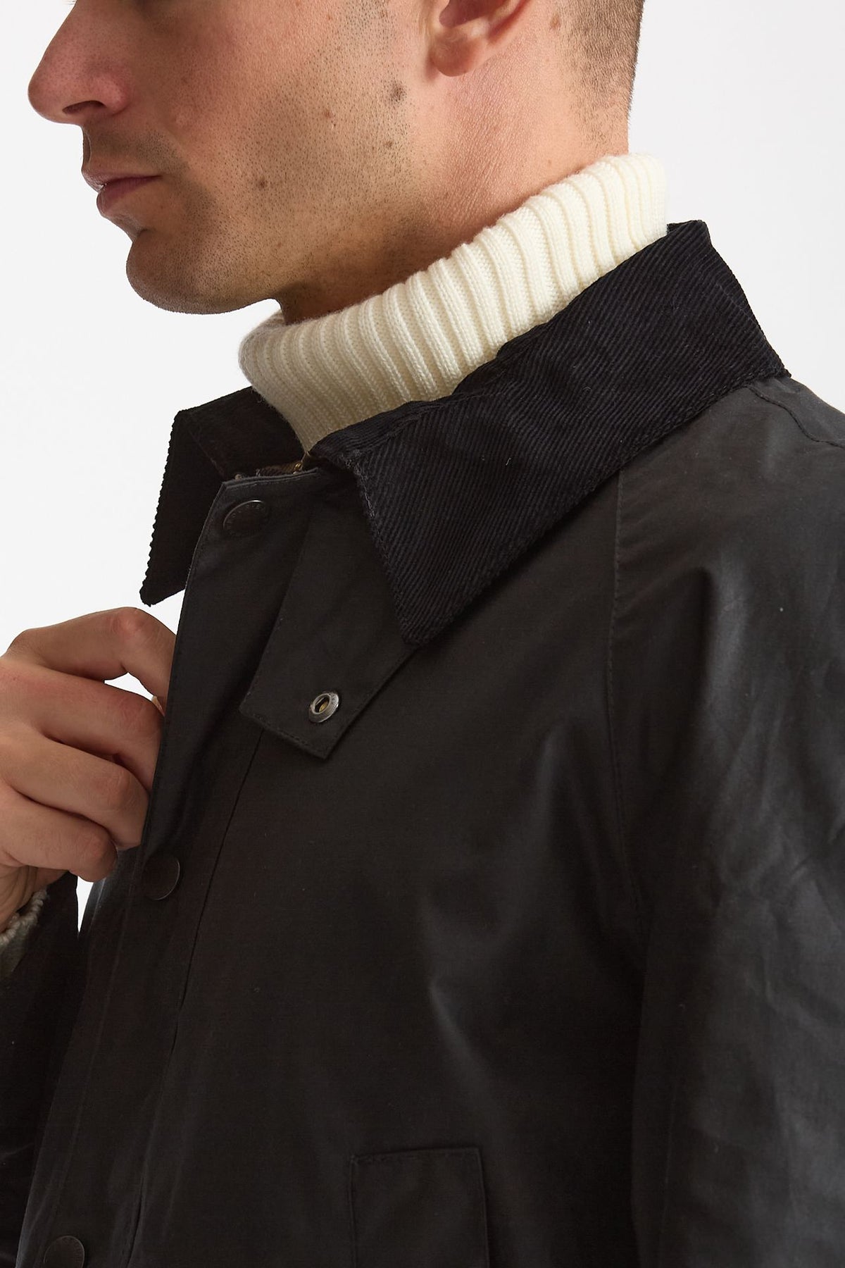 Giacca in cotone ASHBY WAX JACKET cerato blu men Barbour - 7