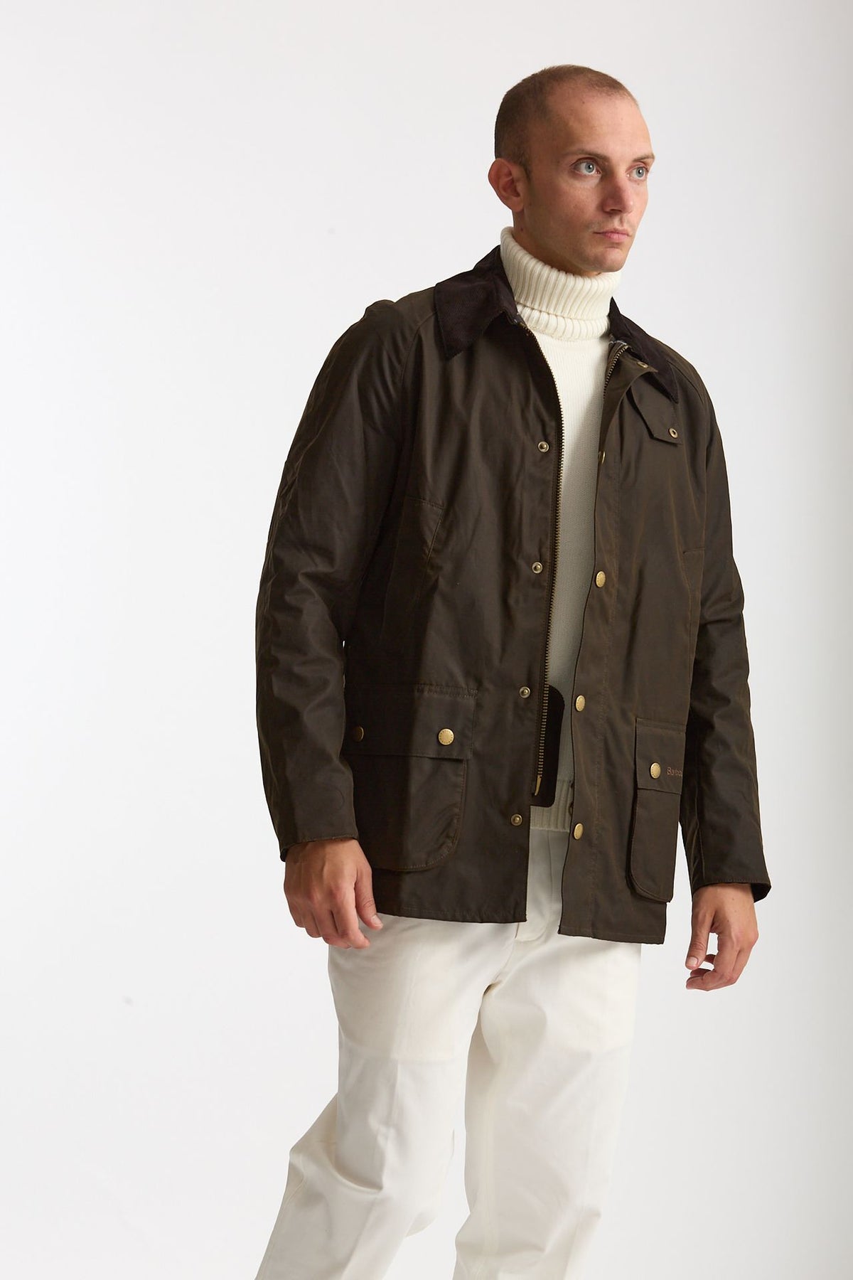 Giacca in cotone ASHBY WAX JACKET cerato olive men Barbour - 2