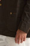 Giacca in cotone ASHBY WAX JACKET cerato olive men Barbour - 7