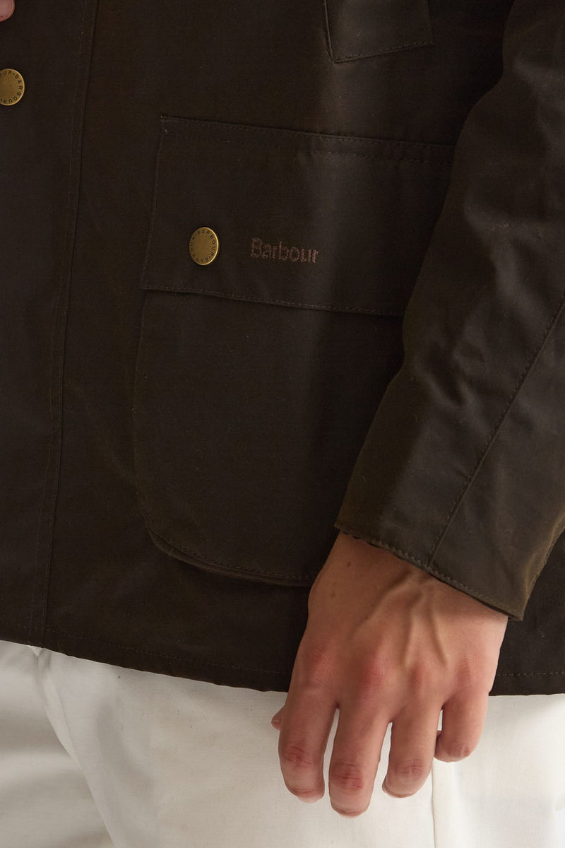 Giacca in cotone ASHBY WAX JACKET cerato olive men Barbour - 7