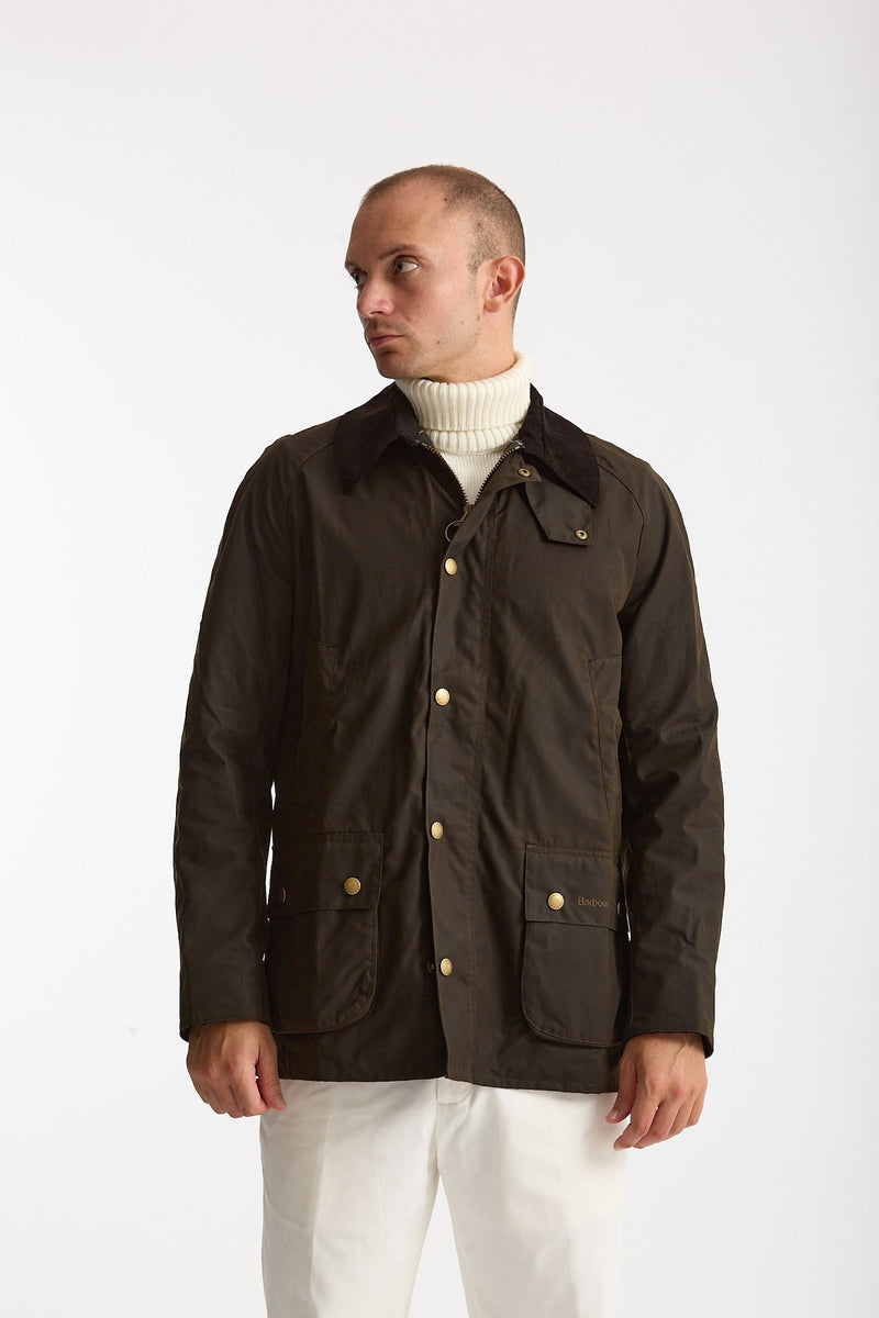 Giacca in cotone ASHBY WAX JACKET cerato olive men Barbour - 6