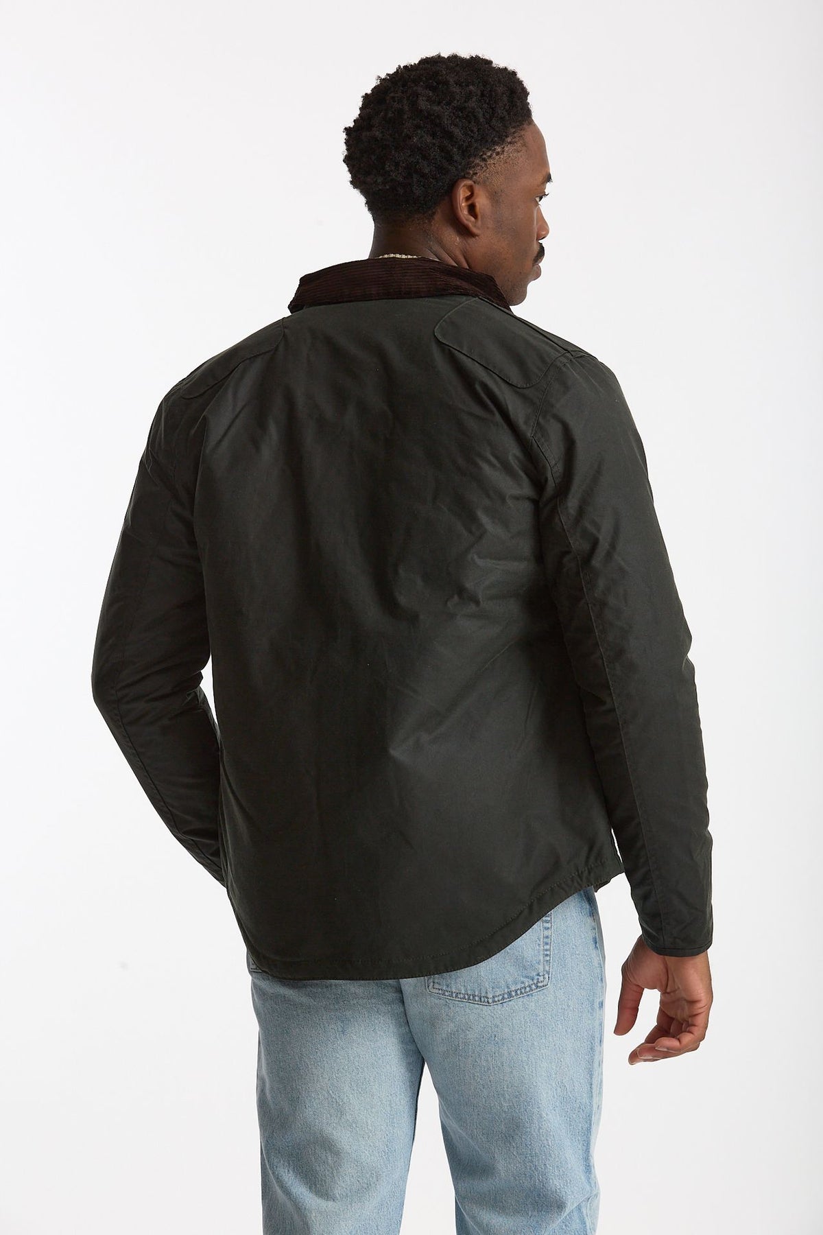 Giubbino REELIN WAX JACKET in cotone cerato sage-verde men Barbour - 3