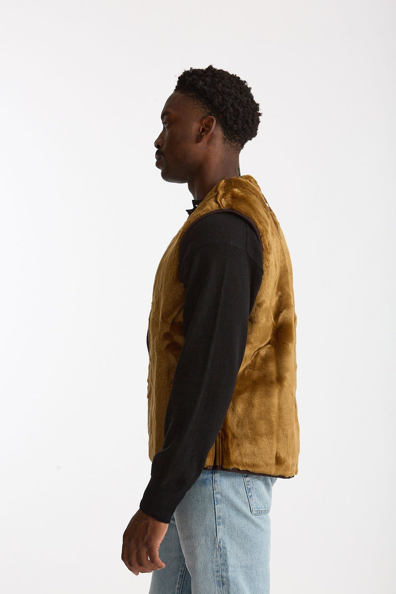 Gilet in pile acrilico cammello men Barbour - 3