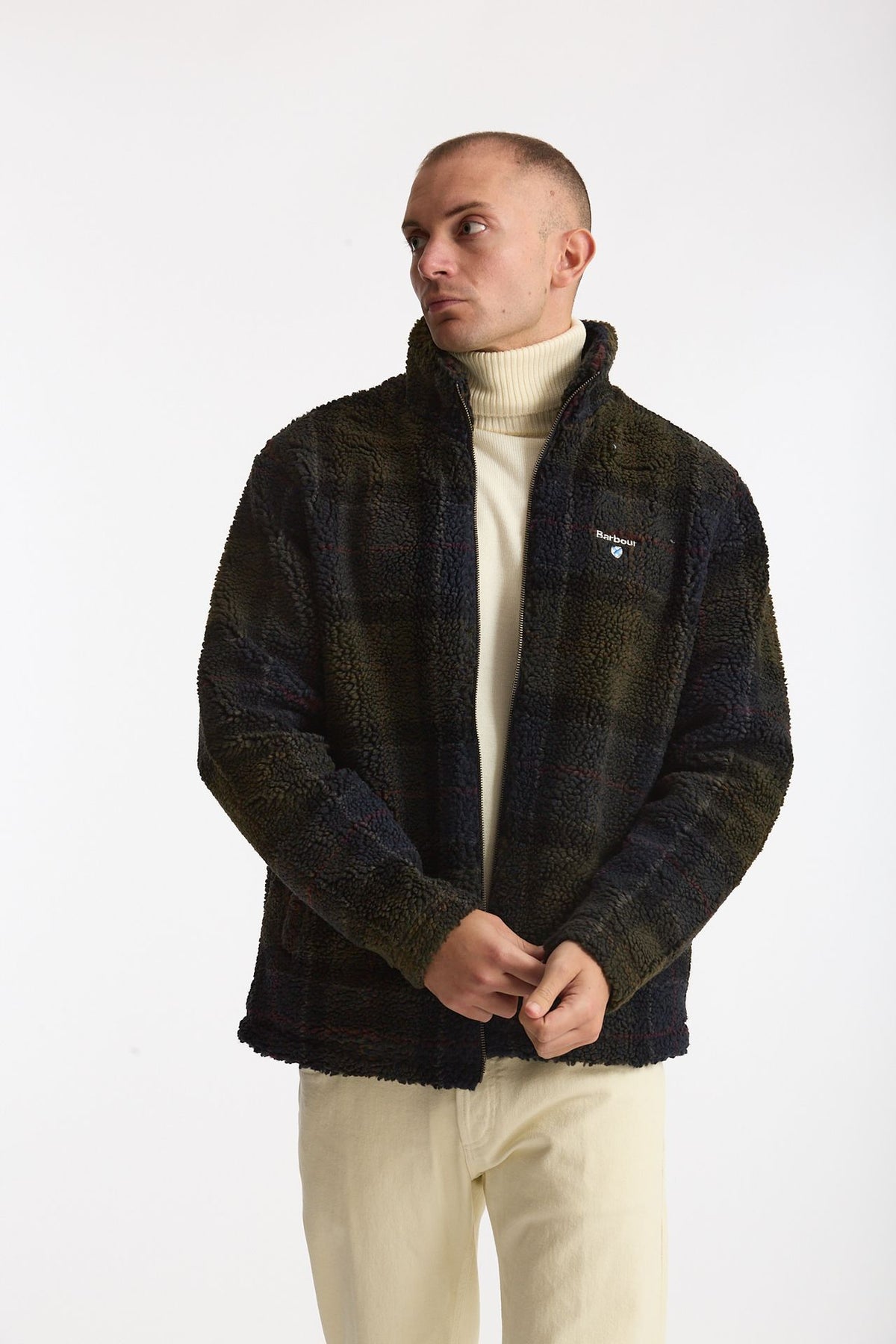 Giubbino pile Shadow classic tartan men Barbour - 2