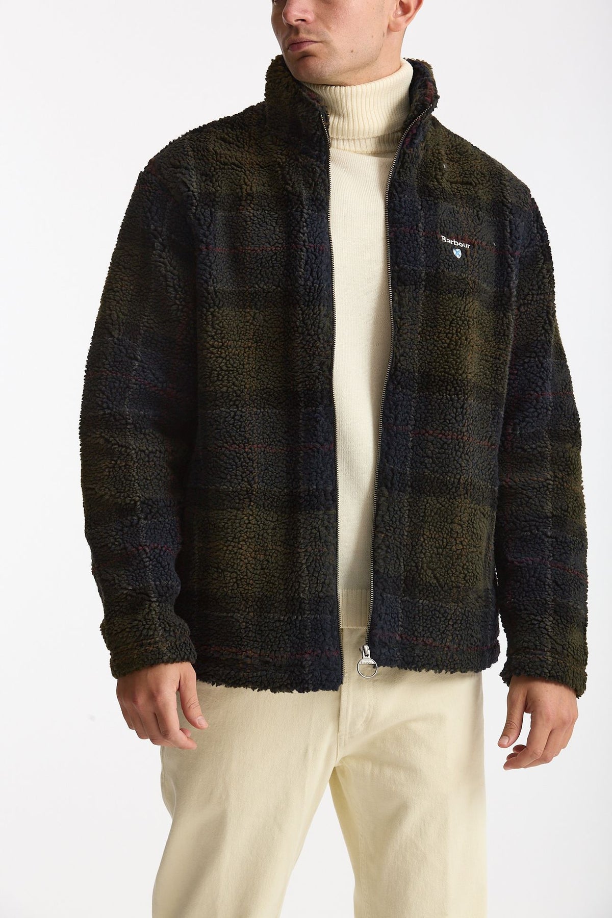 Giubbino pile Shadow classic tartan men Barbour - 4