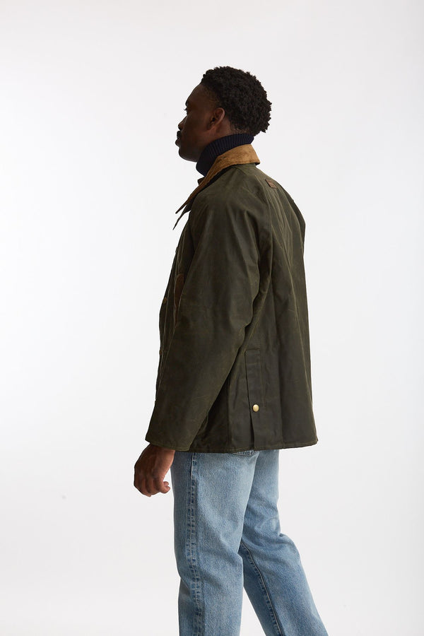 Giacca DESERTDALE WAX in cotone cerato verde men Barbour