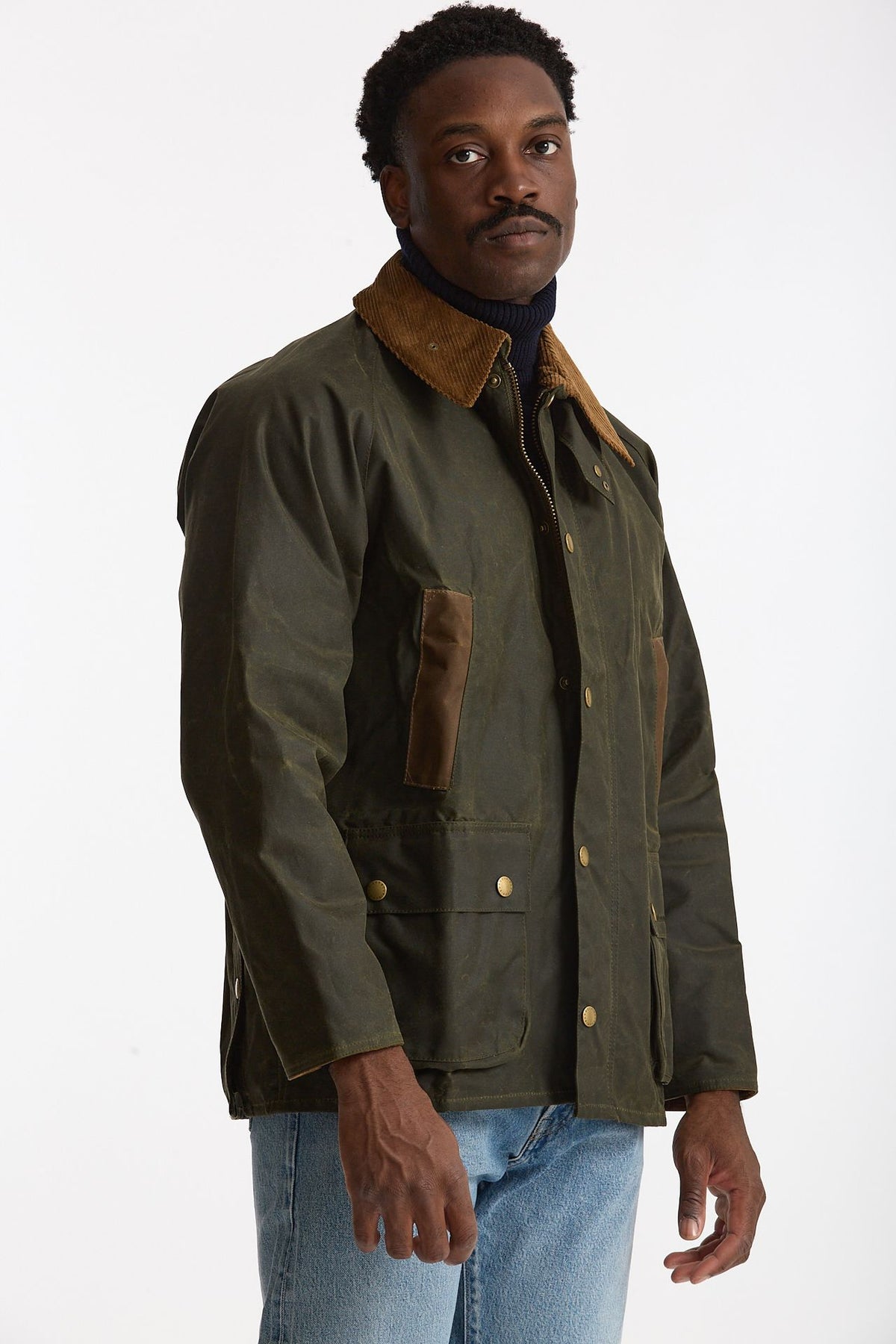 Giacca DESERTDALE WAX in cotone cerato verde men Barbour - 4