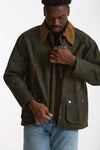 Giacca DESERTDALE WAX in cotone cerato verde men Barbour - 5