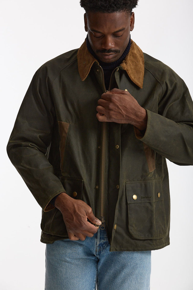 Giacca DESERTDALE WAX in cotone cerato verde men Barbour - 5
