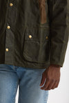 Giacca DESERTDALE WAX in cotone cerato verde men Barbour - 8