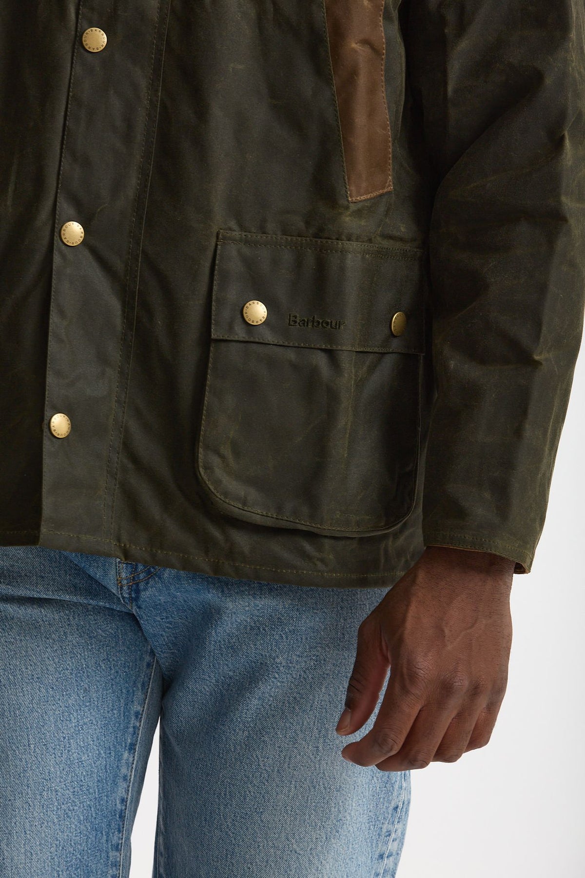 Giacca DESERTDALE WAX in cotone cerato verde men Barbour - 8