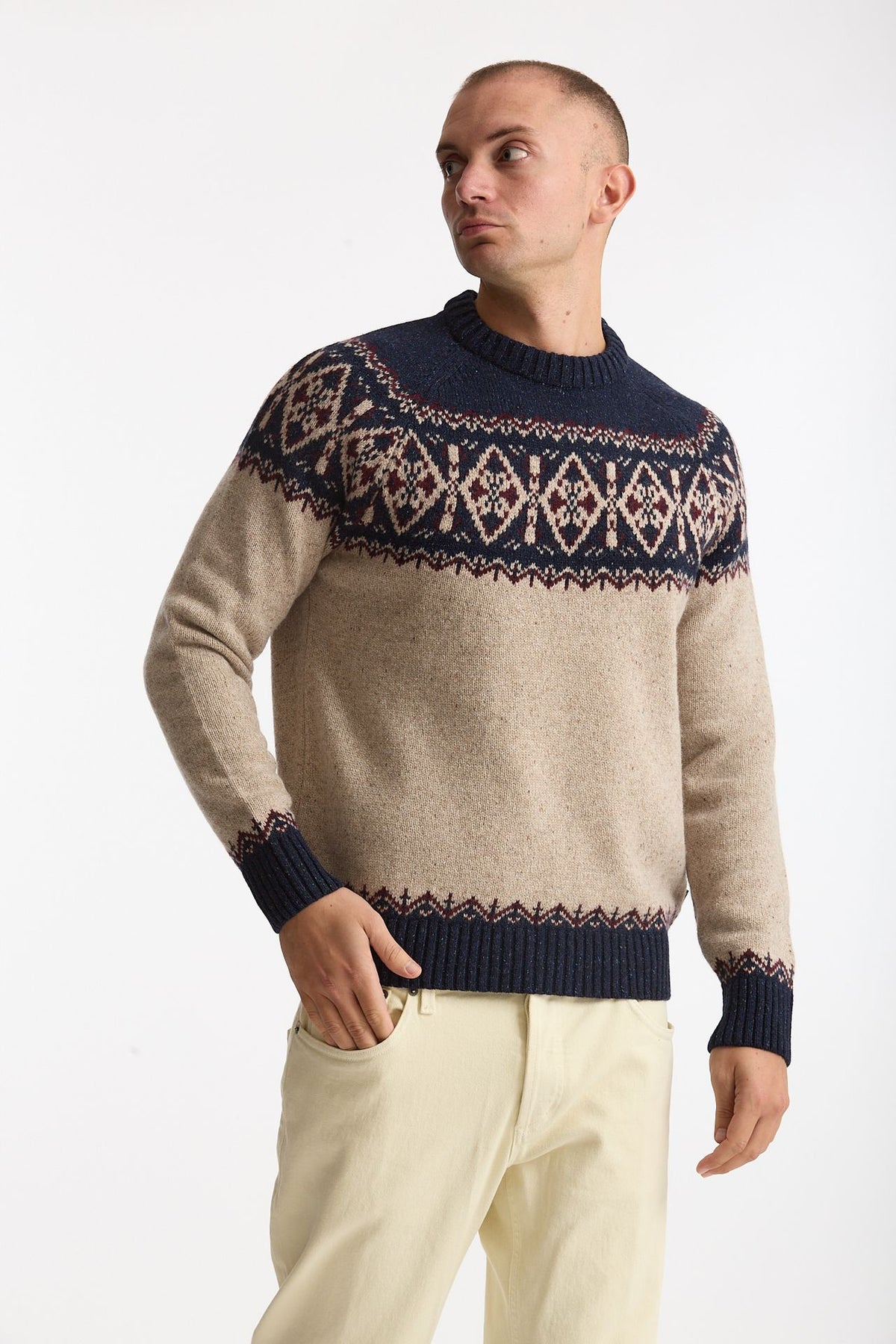 Maglia misto lana fantasia men Barbour - 4