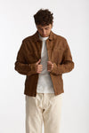 Giubbino in pelle lavata cammello men Giorgio brato - 5