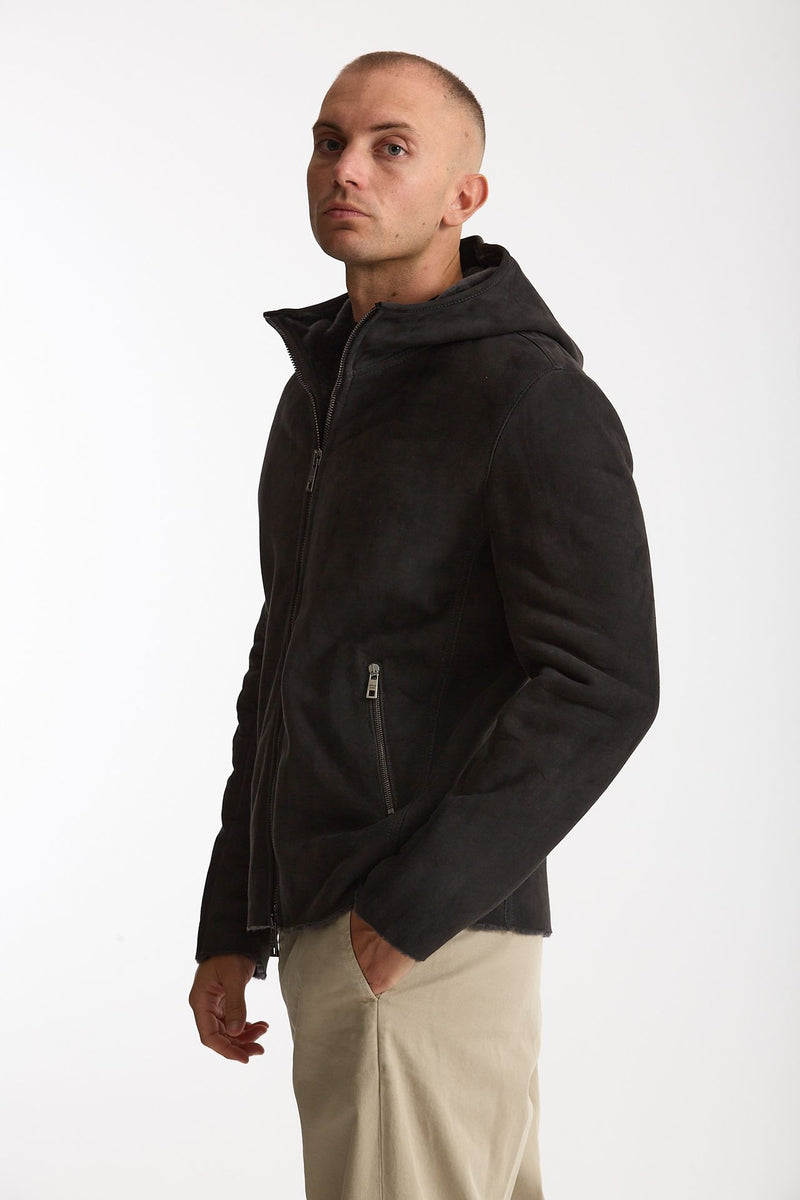 Giubbino in shearling grigio men Giorgio brato - 1