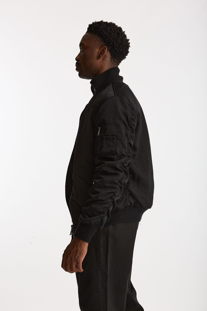 Bomber in nylon nero men Giorgio brato - 2