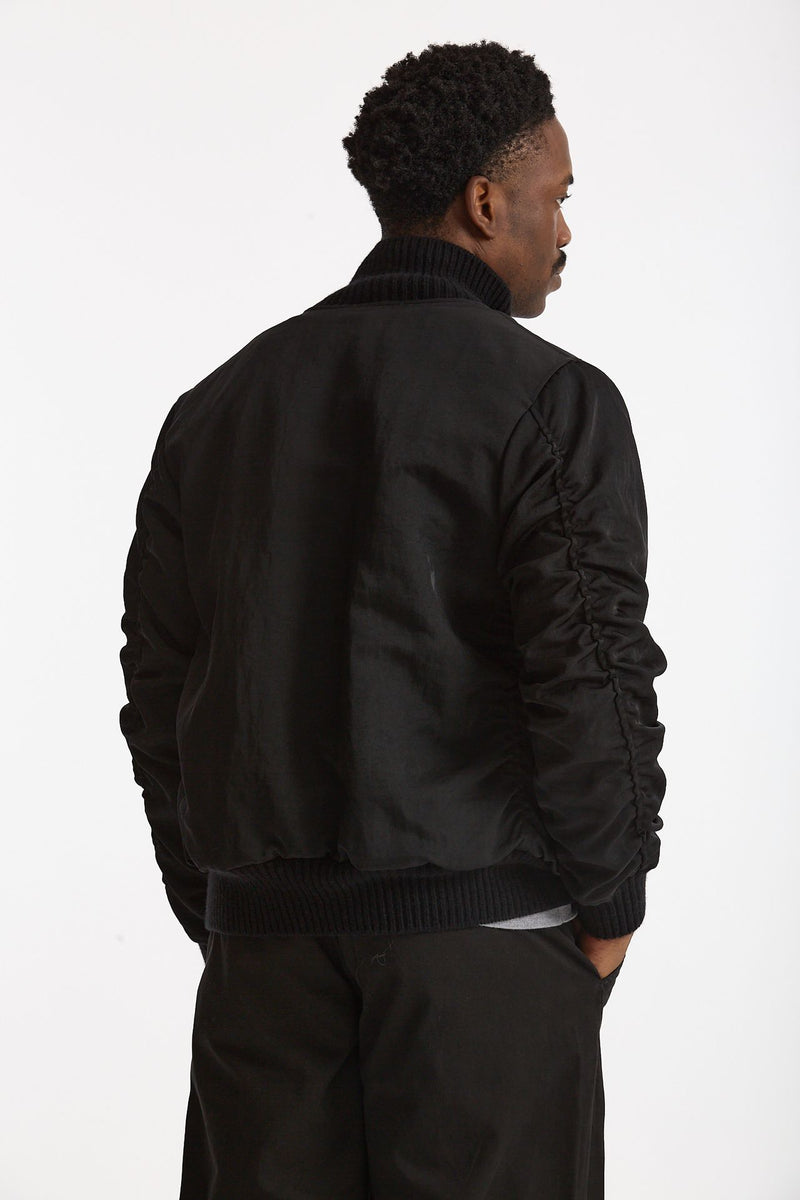 Bomber in nylon nero men Giorgio brato - 3