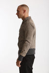 Giubbino in pelle lavata grigio chiaro men Giorgio brato - 3