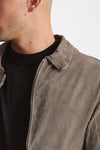Giubbino in pelle lavata grigio chiaro men Giorgio brato - 8