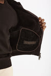 Giubbino in shearling marrone men Giorgio brato - 9