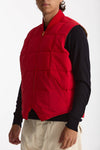 Gilet trapuntato SEATTLE rosso men Chesapeake's - 4