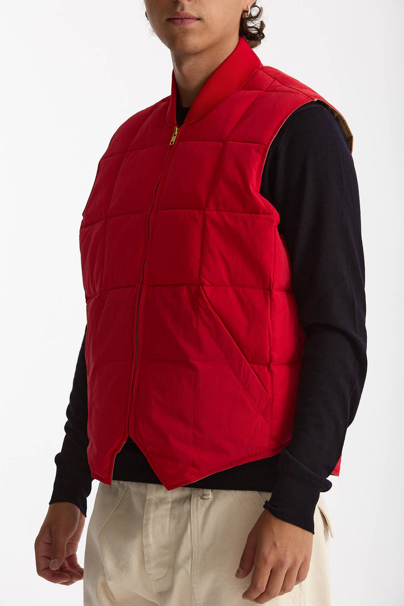 Gilet trapuntato SEATTLE rosso men Chesapeake's - 4