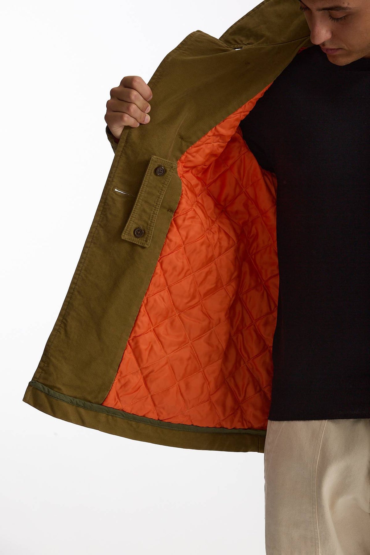 Peacoat imbottito kaki men Chesapeake's - 8