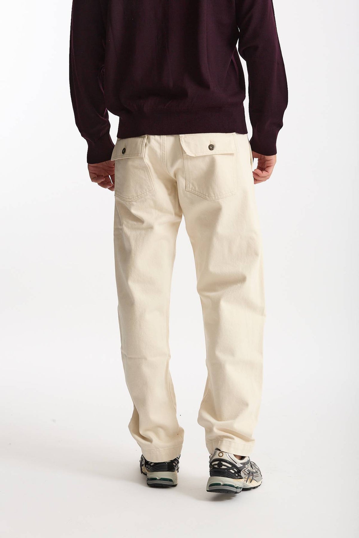 Pantalone GRAVES in cotone fermo bianco men Chesapeake's - 2