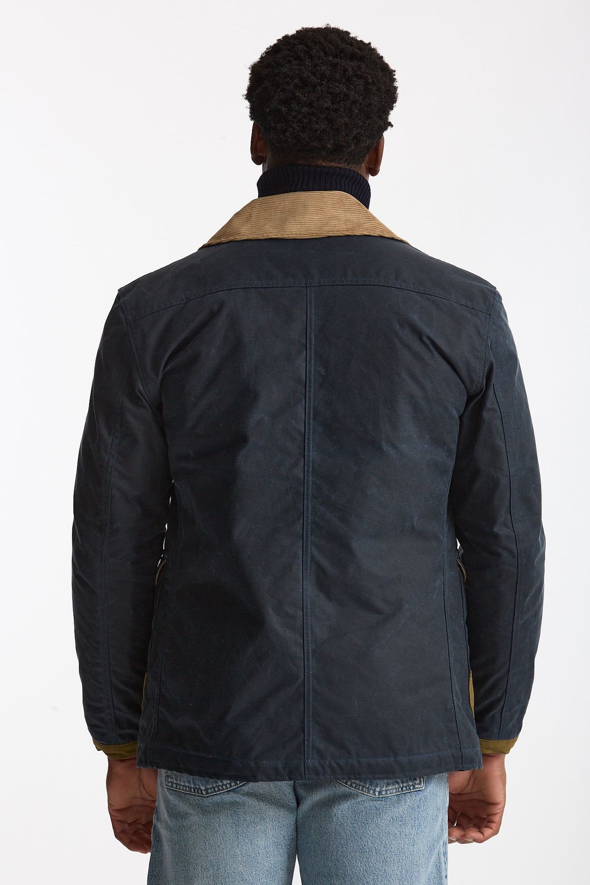 Giubbino BEDFORD WAXED fireman blu men Chesapeake's - 4