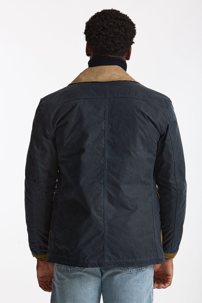 Giubbino BEDFORD WAXED fireman blu men Chesapeake's - 4