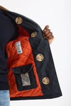 Giubbino BEDFORD WAXED fireman blu men Chesapeake's - 10