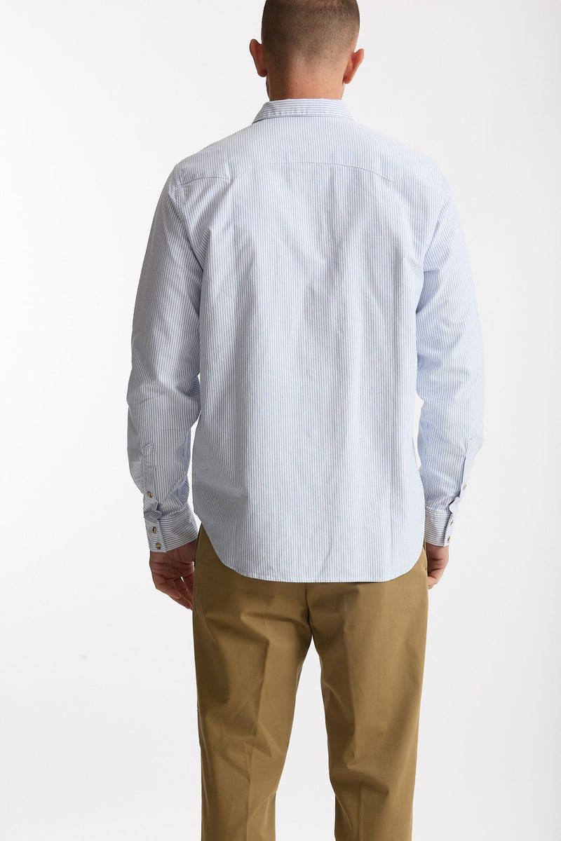 Camicia texana bianco e azzurro men Chesapeake's - 3