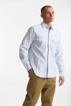 Camicia texana bianco e azzurro men Chesapeake's - 4