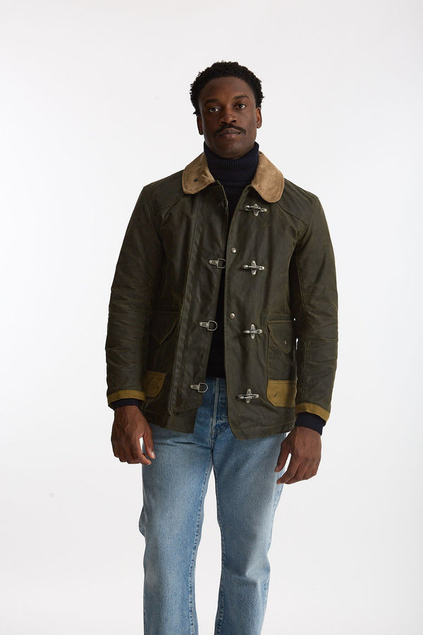 Giubbino fireman BEDFORD WAXED verde men Chesapeake's