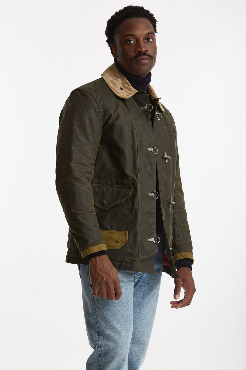 Giubbino fireman BEDFORD WAXED verde men Chesapeake's - 1