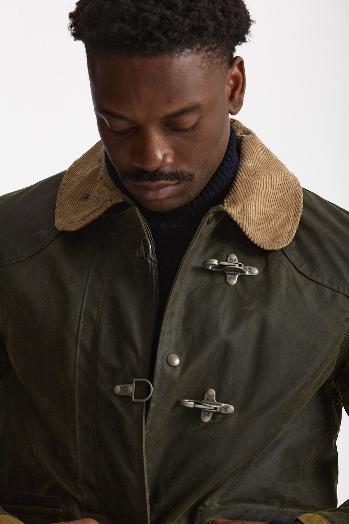Giubbino fireman BEDFORD WAXED verde men Chesapeake's - 5