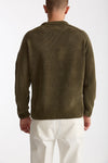 Maglia in ciniglia di cotone verde men C.p. company - 4